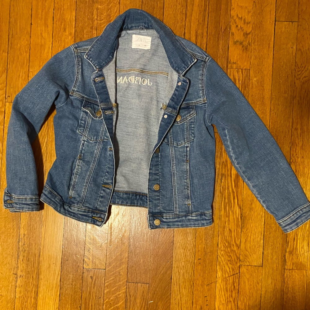 Zara Kids Unisex Denim Jacket Size 10 - “Jordan”